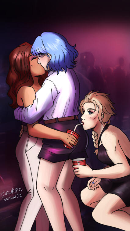 Girlfriends at the Club