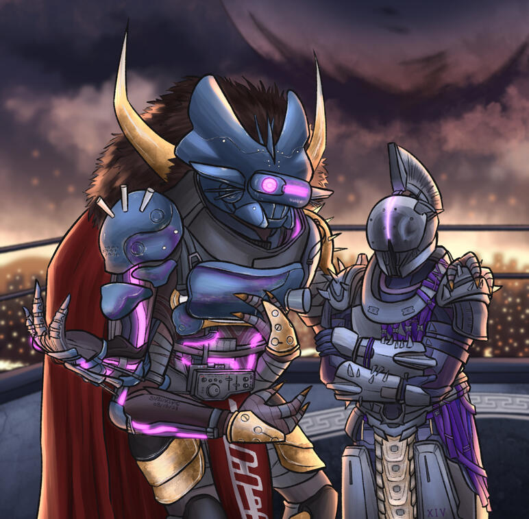 Mithrax and Saint fan art