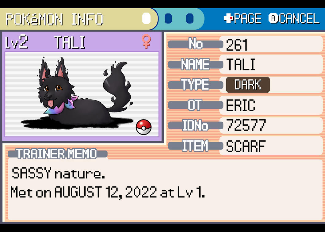 Tali in Pokemon for Gale