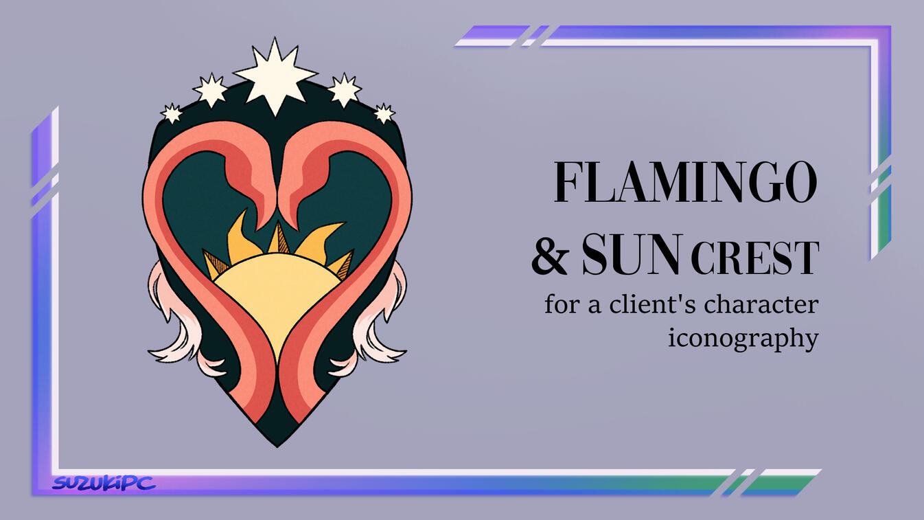 Flamingo & Sun Crest for Soju